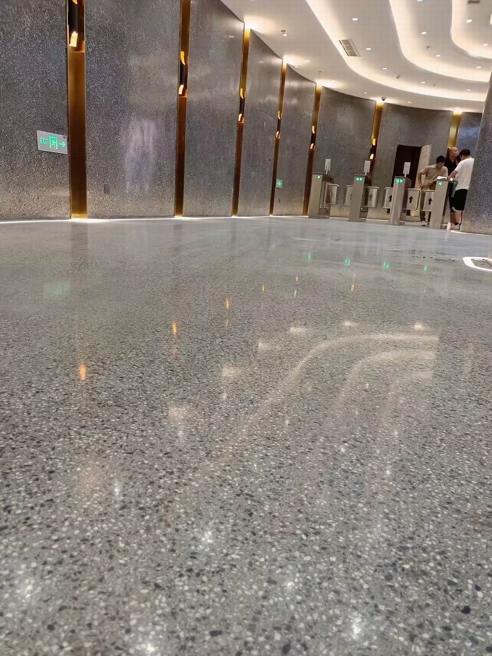 复古彩砂地坪涂装效果